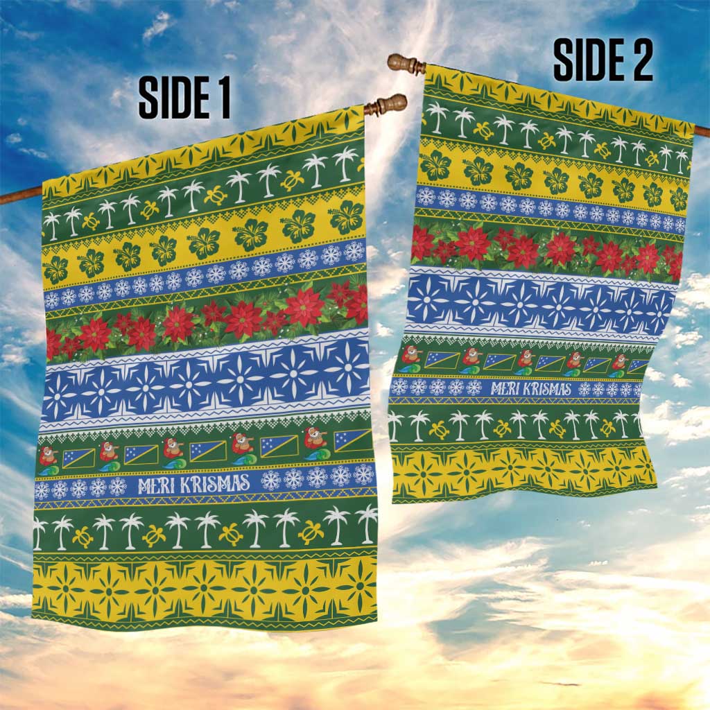 Solomon Islands Christmas Garden Flag The Solomons Melanesian Meri Krismas LT14 - Polynesian Pride