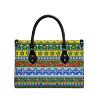 Solomon Islands Christmas Leather Bag The Solomons Melanesian Meri Krismas LT14 - Polynesian Pride