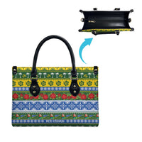 Solomon Islands Christmas Leather Bag The Solomons Melanesian Meri Krismas LT14 - Polynesian Pride