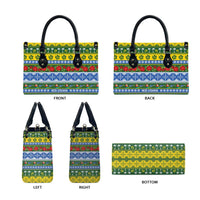 Solomon Islands Christmas Leather Bag The Solomons Melanesian Meri Krismas LT14 - Polynesian Pride