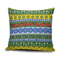 Solomon Islands Christmas Pillow Cover The Solomons Melanesian Meri Krismas LT14 Green - Polynesian Pride