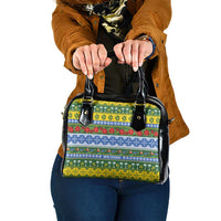 Solomon Islands Christmas Shoulder Handbag The Solomons Melanesian Meri Krismas LT14 One Size Green - Polynesian Pride
