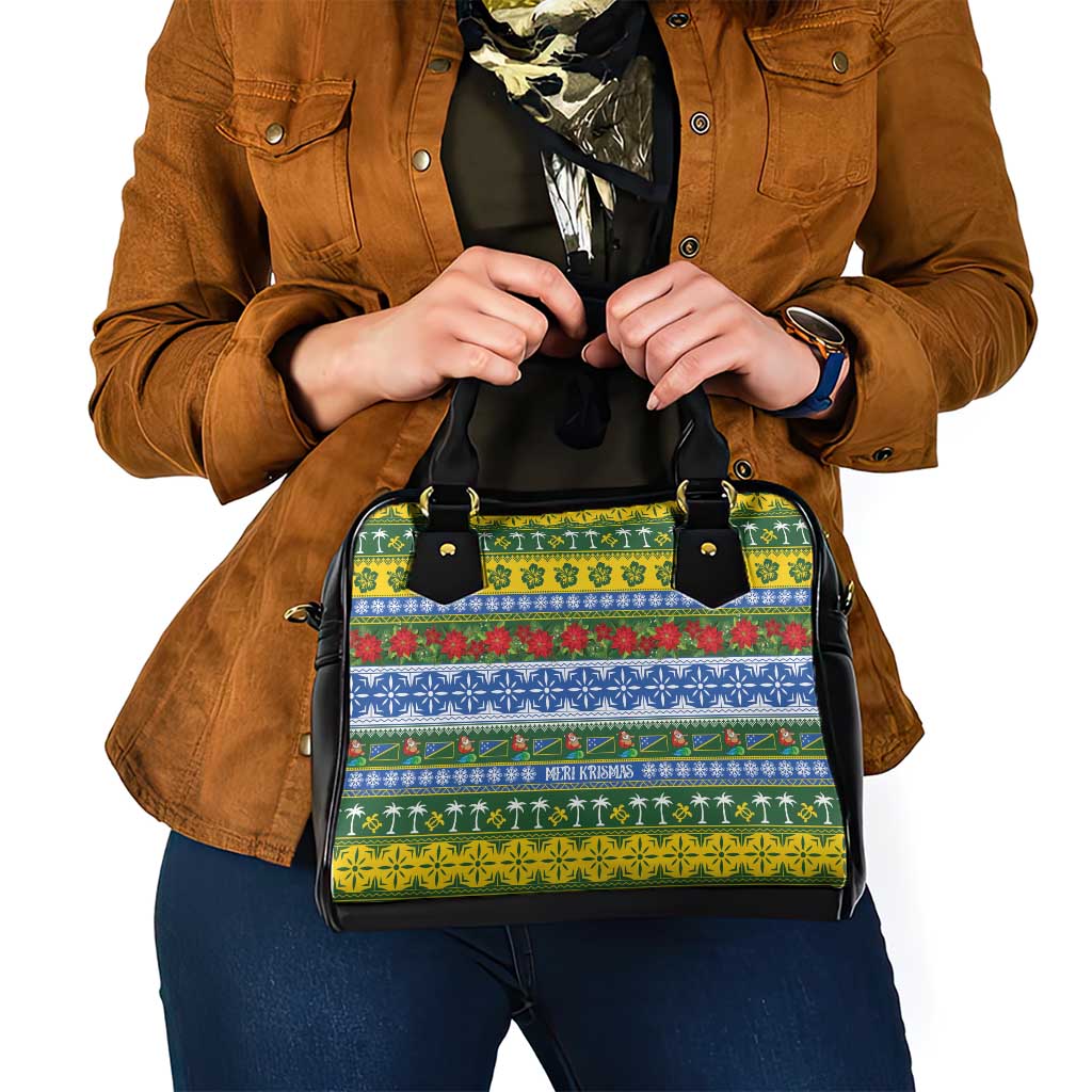 Solomon Islands Christmas Shoulder Handbag The Solomons Melanesian Meri Krismas LT14 - Polynesian Pride