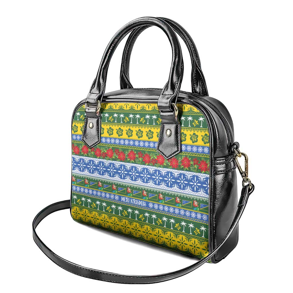 Solomon Islands Christmas Shoulder Handbag The Solomons Melanesian Meri Krismas LT14 - Polynesian Pride