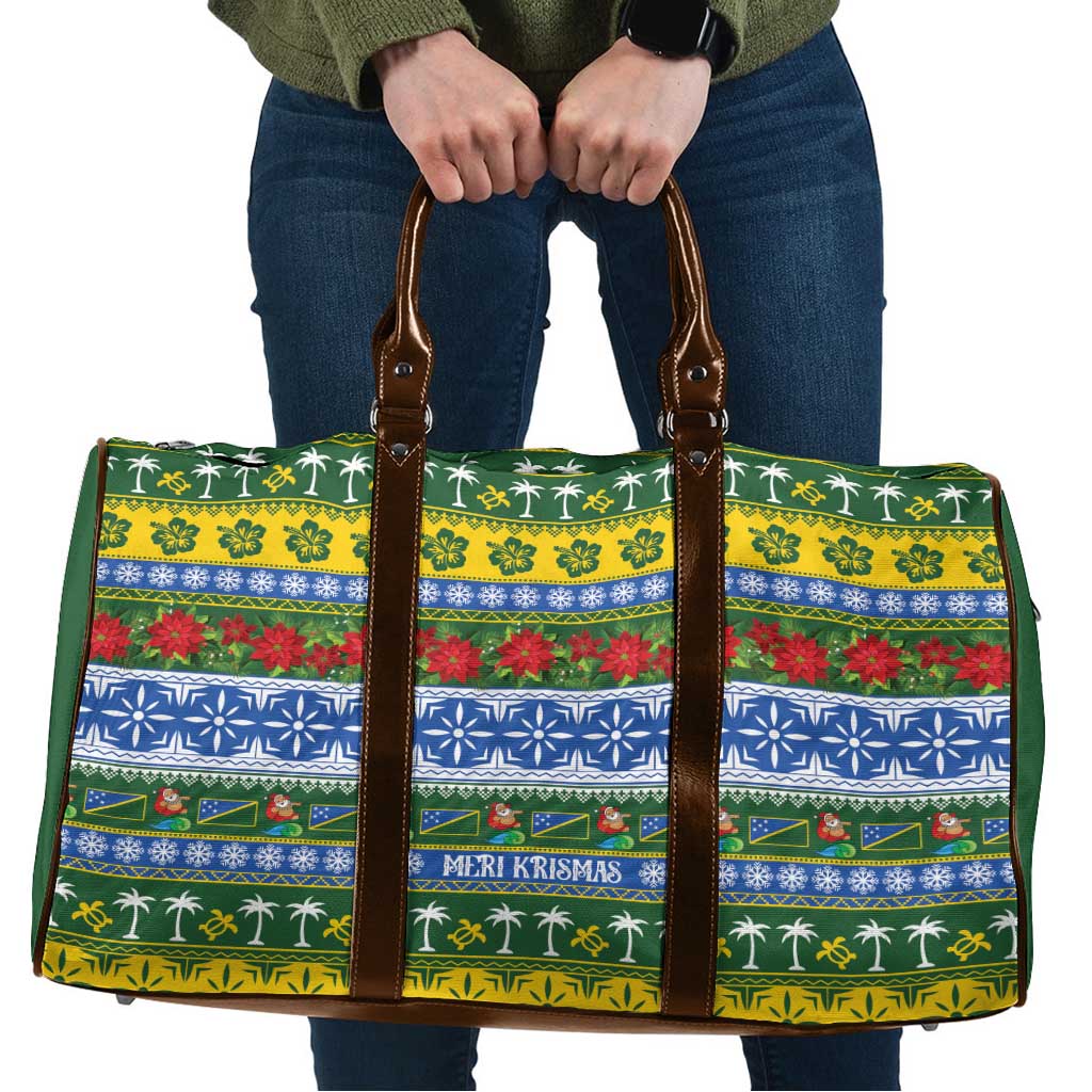 Solomon Islands Christmas Travel Bag The Solomons Melanesian Meri Krismas LT14 Green - Polynesian Pride