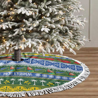 Solomon Islands Christmas Tree Skirt The Solomons Melanesian Meri Krismas LT14 - Polynesian Pride