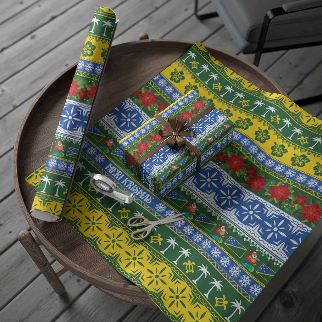 Solomon Islands Christmas Wrapping Paper The Solomons Melanesian Meri Krismas LT14 - Polynesian Pride