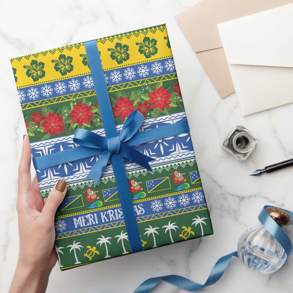 Solomon Islands Christmas Wrapping Paper The Solomons Melanesian Meri Krismas LT14 - Polynesian Pride