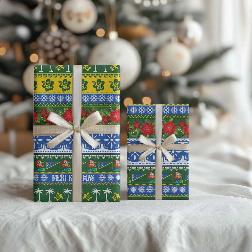 Solomon Islands Christmas Wrapping Paper The Solomons Melanesian Meri Krismas LT14 - Polynesian Pride