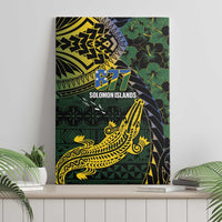 Solomon Islands Canvas Wall Art 677 Proud Crocodile Melanesian Pattern LT14 - Polynesian Pride