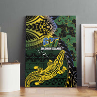 Solomon Islands Canvas Wall Art 677 Proud Crocodile Melanesian Pattern LT14 - Polynesian Pride