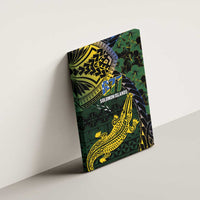 Solomon Islands Canvas Wall Art 677 Proud Crocodile Melanesian Pattern LT14 - Polynesian Pride