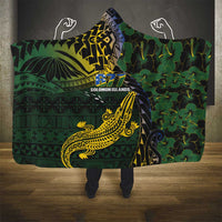 Solomon Islands Hooded Blanket 677 Proud Crocodile Melanesian Pattern LT14 - Polynesian Pride