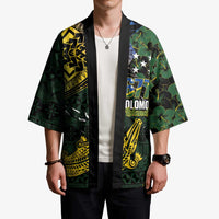 Solomon Islands Kimono 677 Proud Crocodile Melanesian Pattern LT14 - Polynesian Pride