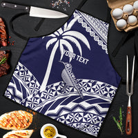 Nadi Fiji 2026 Rugby Custom Apron Kikau Fijian Tapa Pattern LT14 Navy Blue - Polynesian Pride