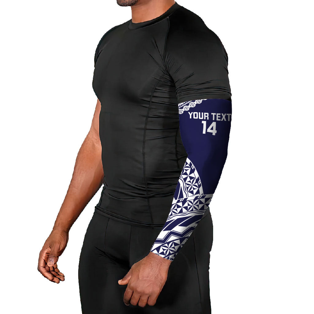 Nadi Fiji 2026 Rugby Custom Arm Sleeves Kikau Fijian Tapa Pattern LT14 - Polynesian Pride