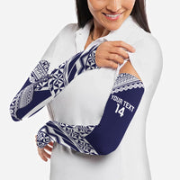 Nadi Fiji 2026 Rugby Custom Arm Sleeves Kikau Fijian Tapa Pattern LT14 - Polynesian Pride