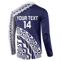 Nadi Fiji 2026 Rugby Custom Button Sweatshirt Kikau Fijian Tapa Pattern LT14 - Polynesian Pride