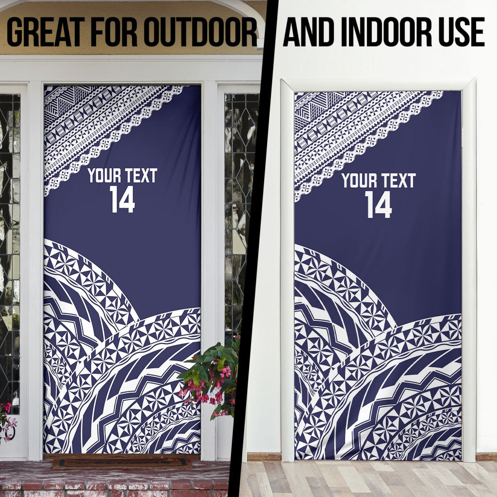 Nadi Fiji 2026 Rugby Custom Door Cover Kikau Fijian Tapa Pattern LT14 - Polynesian Pride