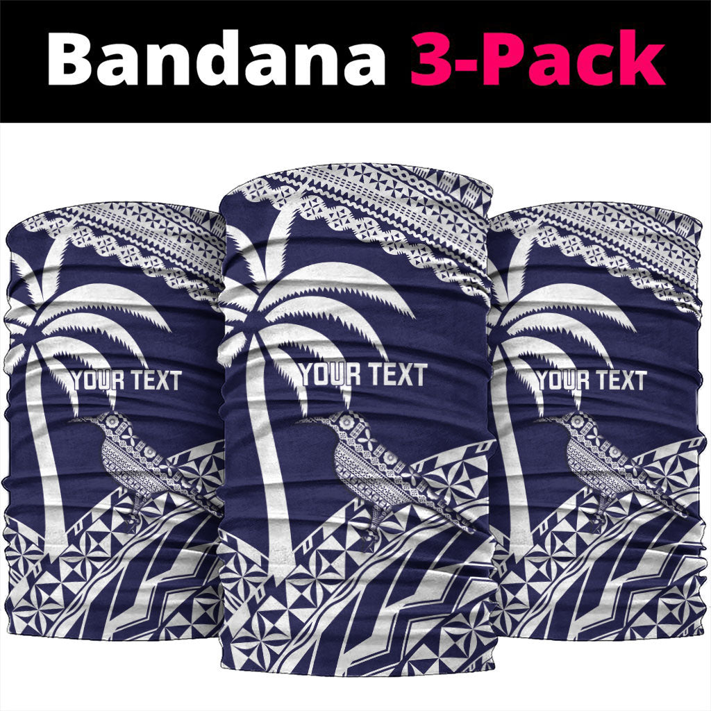 Nadi Fiji 2026 Rugby Custom Neck Gaiter Kikau Fijian Tapa Pattern LT14 package One Size: 25*50cm Navy Blue - Polynesian Pride