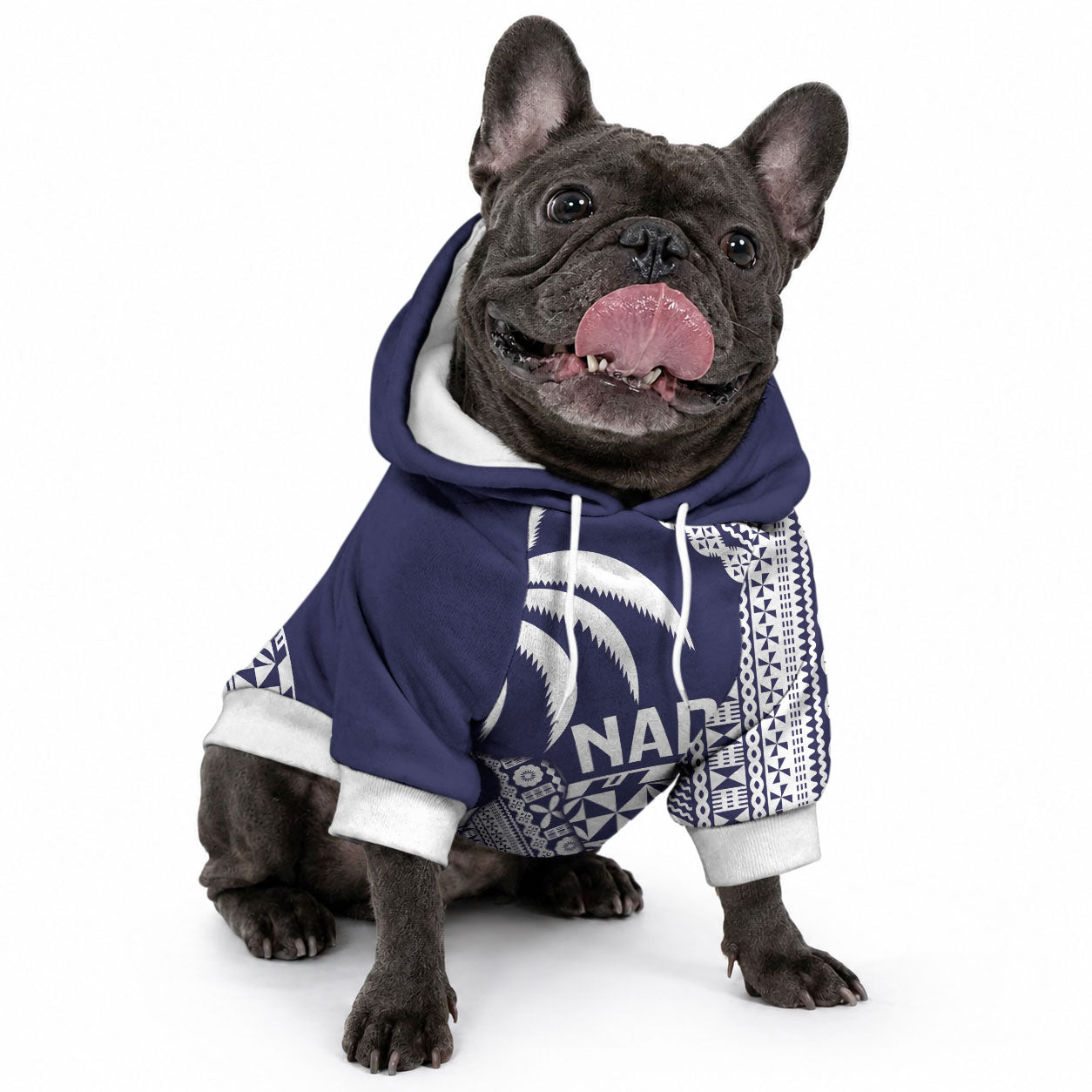 Nadi Fiji 2026 Rugby Custom Pet Hoodie Kikau Fijian Tapa Pattern LT14 - Polynesian Pride