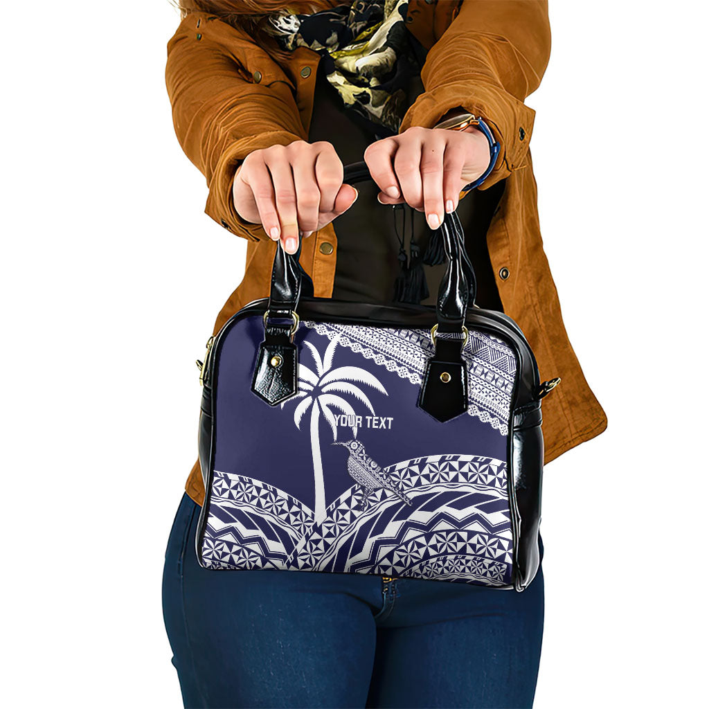 Nadi Fiji 2026 Rugby Custom Shoulder Handbag Kikau Fijian Tapa Pattern LT14 One Size Navy Blue - Polynesian Pride