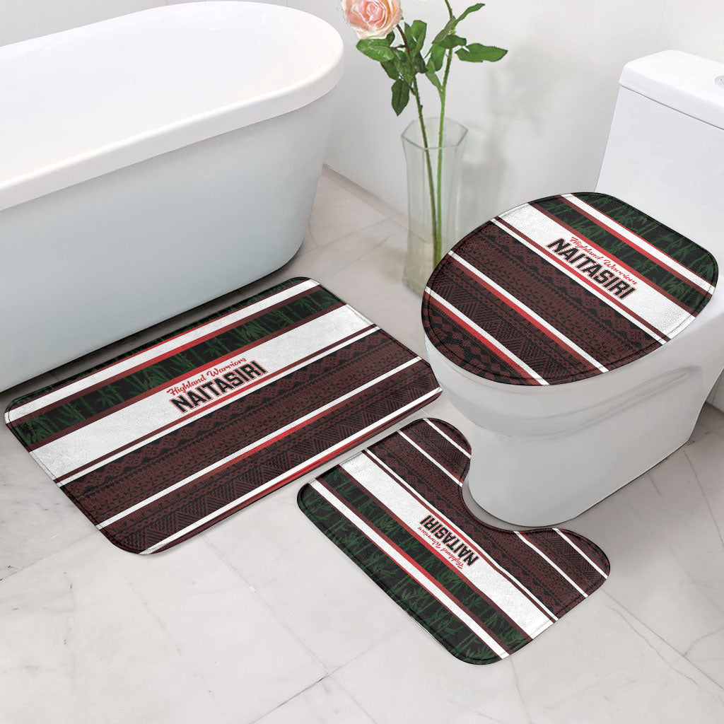 Naitasiri Fiji 2026 Rugby Bathroom Set Highland Warriors Fijian Tapa Pattern LT14 - Polynesian Pride