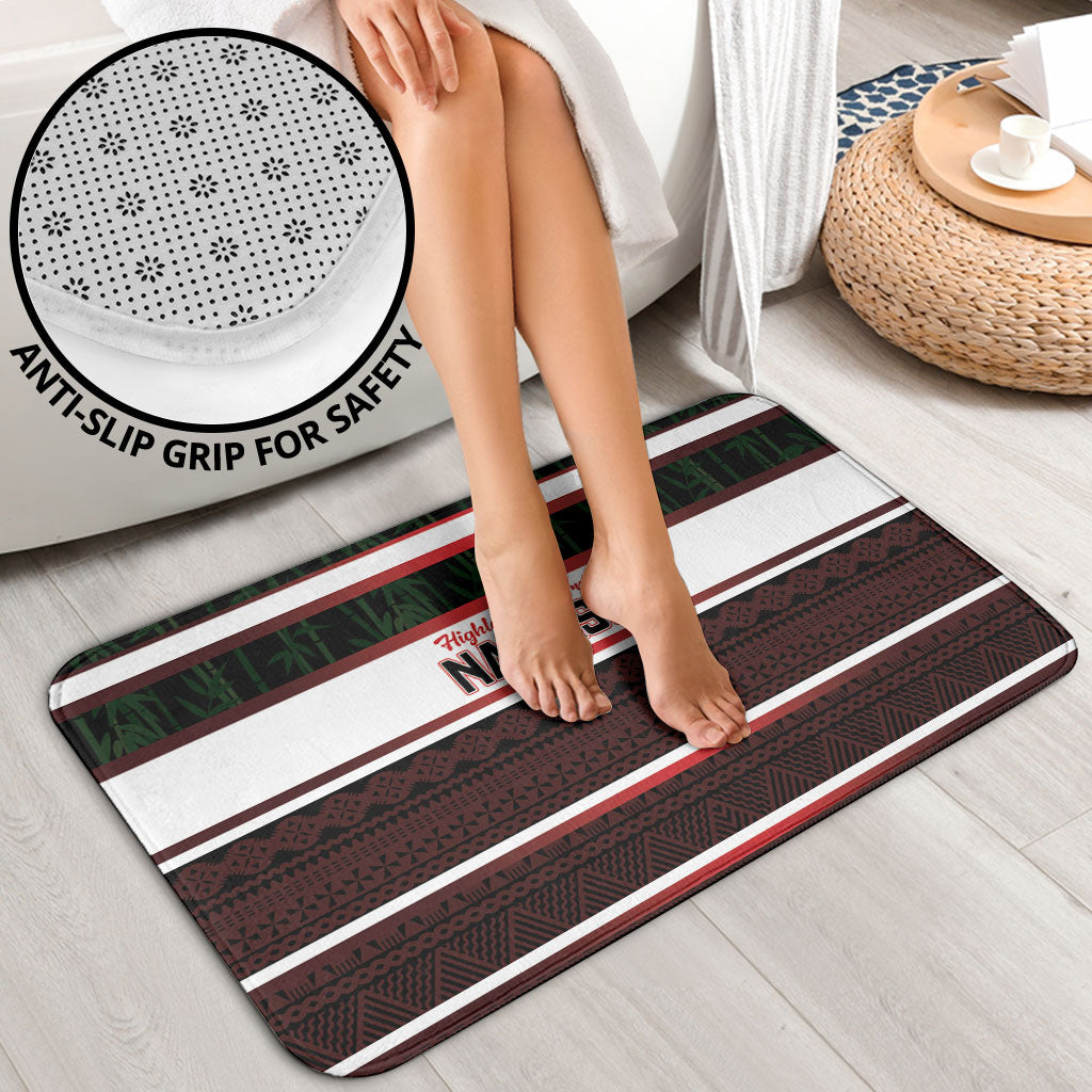 Naitasiri Fiji 2026 Rugby Bathroom Set Highland Warriors Fijian Tapa Pattern LT14 - Polynesian Pride