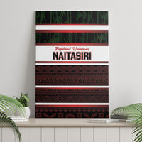 Naitasiri Fiji 2026 Rugby Canvas Wall Art Highland Warriors Fijian Tapa Pattern LT14 - Polynesian Pride