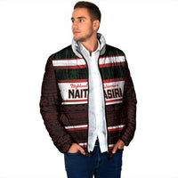 Naitasiri Fiji 2026 Rugby Custom Padded Jacket Highland Warriors Fijian Tapa Pattern LT14 - Polynesian Pride