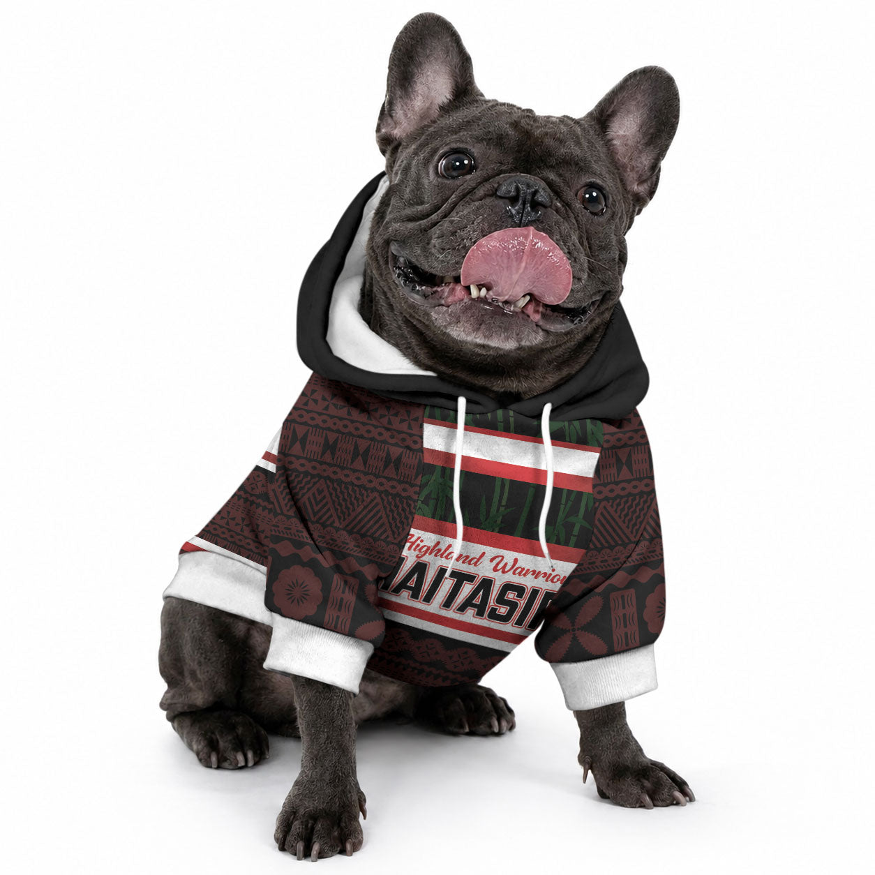 Naitasiri Fiji 2026 Rugby Custom Pet Hoodie Highland Warriors Fijian Tapa Pattern LT14 - Polynesian Pride
