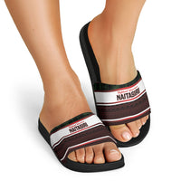 Naitasiri Fiji 2026 Rugby Slide Sandals Highland Warriors Fijian Tapa Pattern LT14 - Polynesian Pride