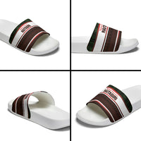 Naitasiri Fiji 2026 Rugby Slide Sandals Highland Warriors Fijian Tapa Pattern LT14 - Polynesian Pride