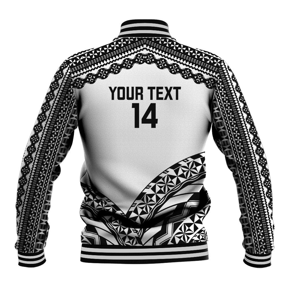 Nadroga Fiji 2026 Rugby Custom Baseball Jacket Stallion Fijian Tapa Pattern LT14 - Polynesian Pride