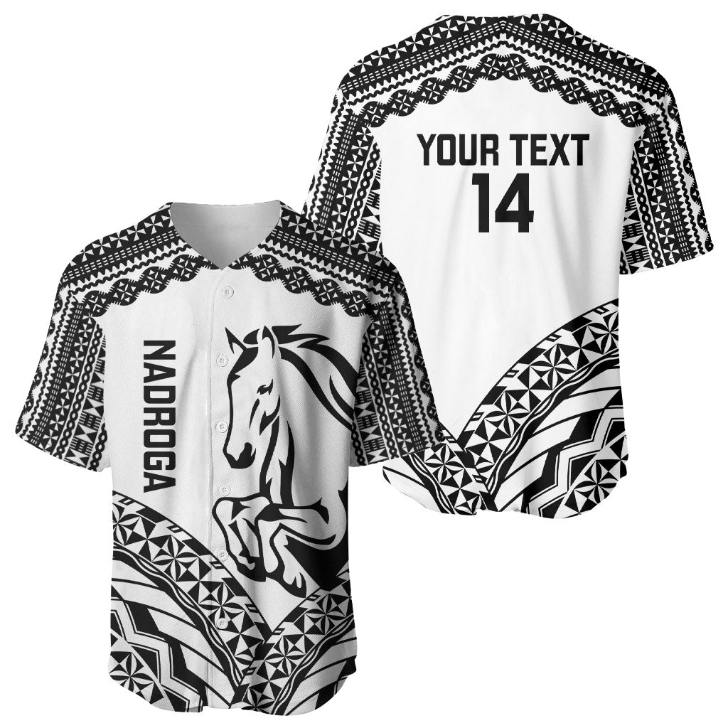 Nadroga Fiji 2026 Rugby Custom Baseball Jersey Stallion Fijian Tapa Pattern LT14 - Polynesian Pride