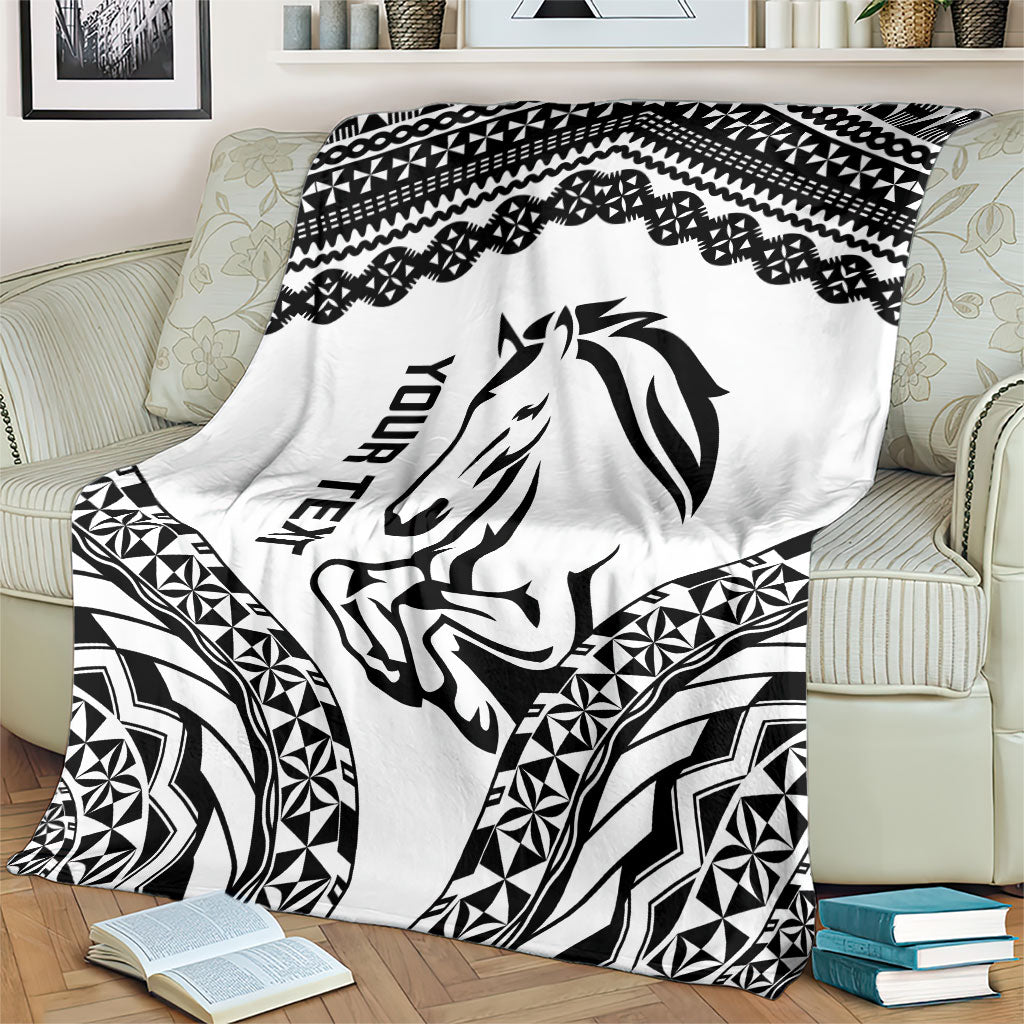 Nadroga Fiji 2026 Rugby Custom Blanket Stallion Fijian Tapa Pattern LT14 - Polynesian Pride