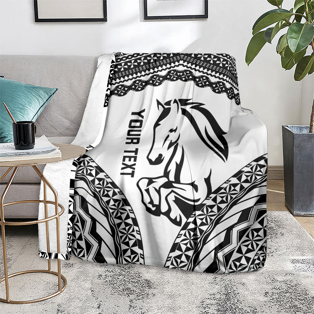 Nadroga Fiji 2026 Rugby Custom Blanket Stallion Fijian Tapa Pattern LT14 - Polynesian Pride