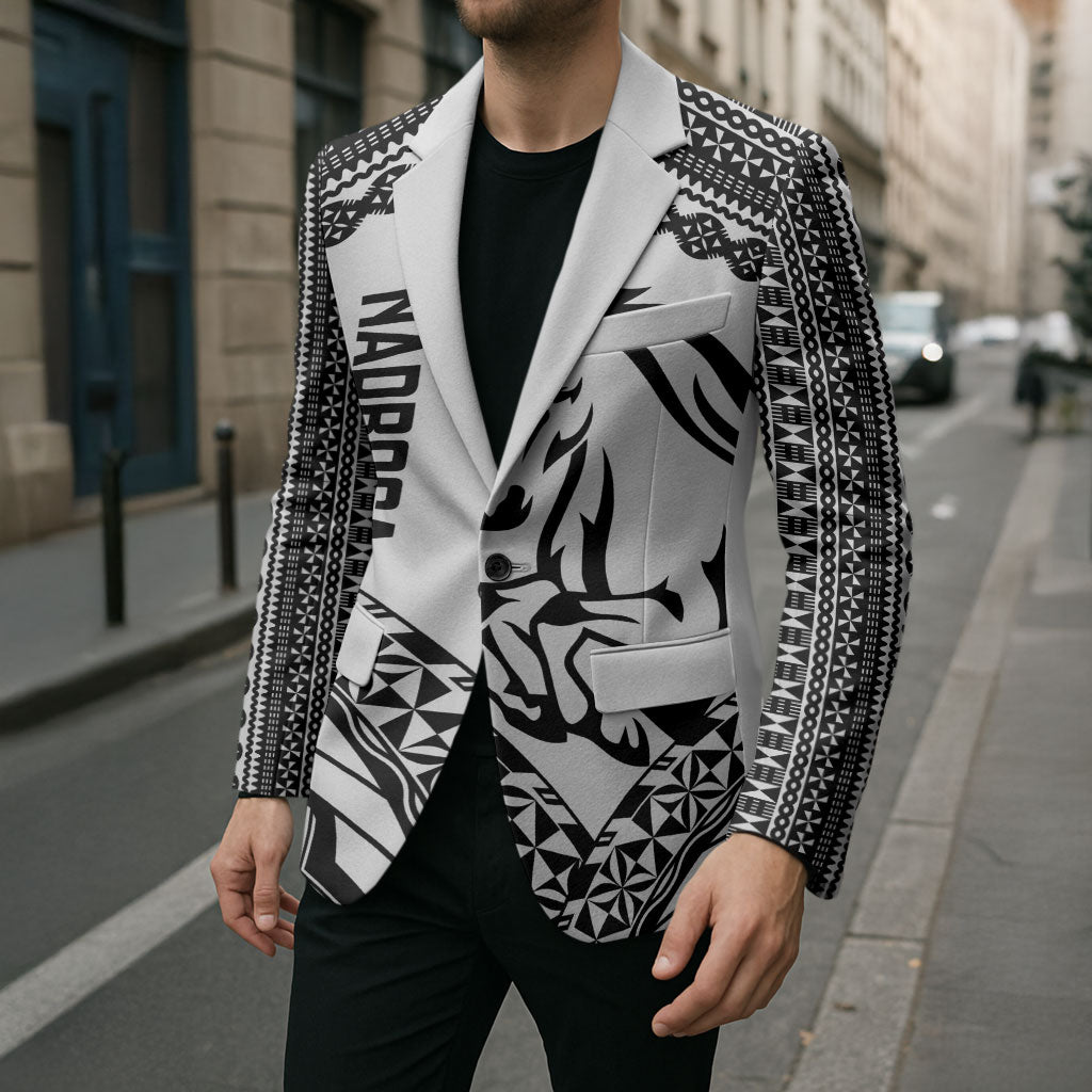 Nadroga Fiji 2026 Rugby Custom Blazer Stallion Fijian Tapa Pattern LT14 - Polynesian Pride