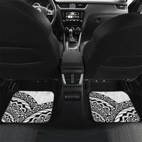 Nadroga Fiji 2026 Rugby Custom Car Mats Stallion Fijian Tapa Pattern LT14 Set 2pcs - Back White - Polynesian Pride
