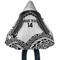Nadroga Fiji 2026 Rugby Custom Cloak Stallion Fijian Tapa Pattern LT14 Unisex White - Polynesian Pride