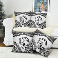 Nadroga Fiji 2026 Rugby Custom Pillow Cover Stallion Fijian Tapa Pattern LT14 - Polynesian Pride