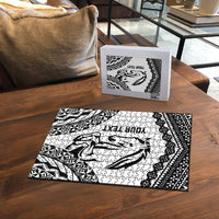 Nadroga Fiji 2026 Rugby Custom Puzzle Stallion Fijian Tapa Pattern LT14 - Polynesian Pride