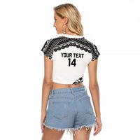 Nadroga Fiji 2026 Rugby Custom Raglan Cropped T Shirt Stallion Fijian Tapa Pattern LT14 - Polynesian Pride