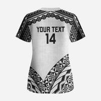 Nadroga Fiji 2026 Rugby Custom Scrub Top Stallion Fijian Tapa Pattern LT14 - Polynesian Pride