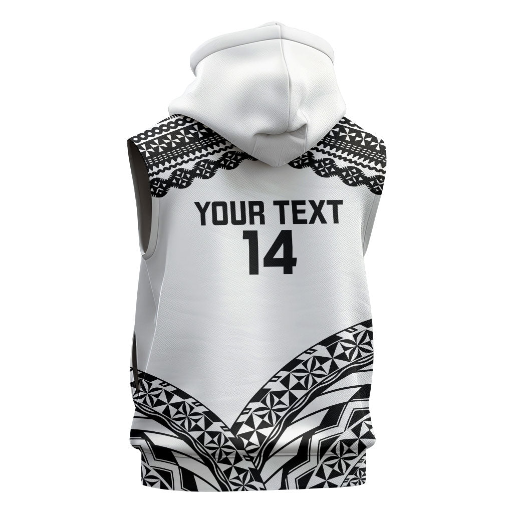 Nadroga Fiji 2026 Rugby Custom Sleeveless Zip Hoodie Stallion Fijian Tapa Pattern LT14 - Polynesian Pride