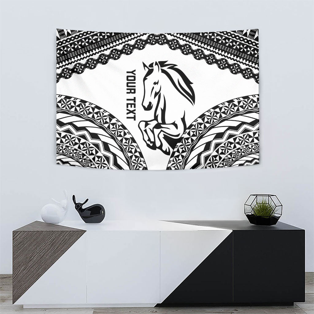 Nadroga Fiji 2026 Rugby Custom Tapestry Stallion Fijian Tapa Pattern LT14 - Polynesian Pride