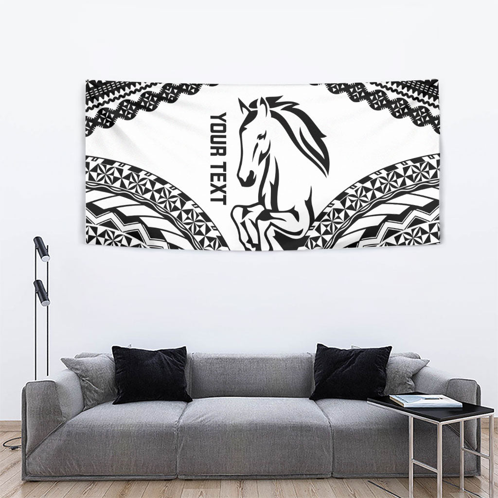 Nadroga Fiji 2026 Rugby Custom Tapestry Stallion Fijian Tapa Pattern LT14 - Polynesian Pride