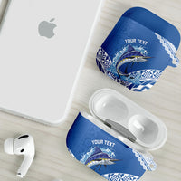 Yasawa Fiji 2026 Rugby Custom AirPods Case Marlin Fijian Tapa Pattern LT14 - Polynesian Pride