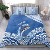 Yasawa Fiji 2026 Rugby Custom Bedding Set Marlin Fijian Tapa Pattern LT14 - Polynesian Pride