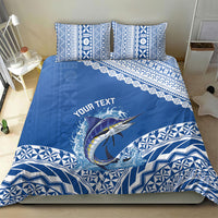 Yasawa Fiji 2026 Rugby Custom Bedding Set Marlin Fijian Tapa Pattern LT14 - Polynesian Pride